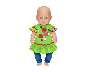 Dukker, Bamser & Utstyr - Dolly Moda Dress+Leggings Strawberry 43cm - 871263