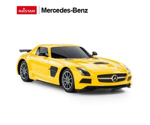 Fjernstyrt - RASTAR R/C 1:18 Mercedes-Benz SLS AMG Yellow - 54100