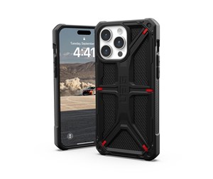 Mobil - Deksel og etui - UAG Monarch - kevlar black - iPhone 15 Pro Max - 114298113940