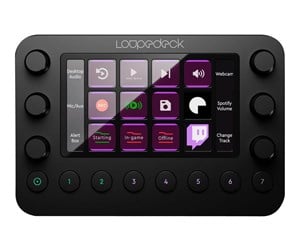 Kontrollenhet, mixer og tekstapparat til videoredigering - Loupedeck Skeneris  Live Console - LDD-2001