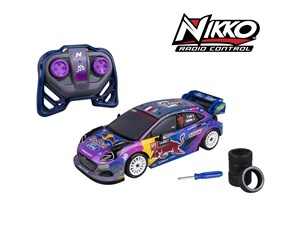 Fjernstyrt - Nikko Rc M-Sport Ford Puma With Extra Tyres (28Cm) - 10401