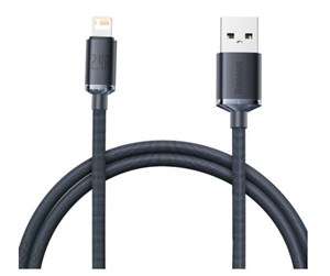 USB - Baseus Crystal Shine cable USB to Lightning 2.4A 1.2m (black) - CAJY000001