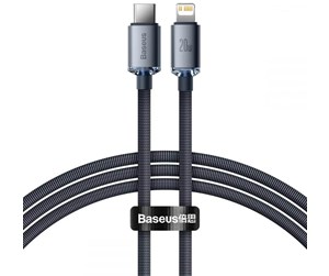 USB - Baseus Crystal cable USB-C to Lightning 20W PD 1.2m (black) - CAJY000201