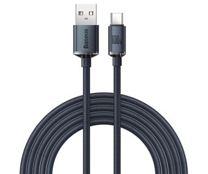 USB - Baseus Crystal Shine cable USB to USB-C 100W 1.2m (black) - CAJY000401