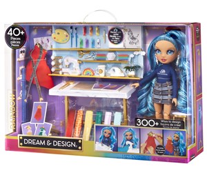 Dukker, Bamser & Utstyr - Rainbow High Dream & Design Fashion Studio Playset w/ Skyler Doll - 587514