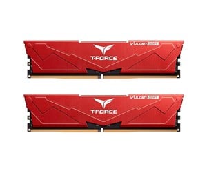 RAM - Team Group T-Force Vulcan DDR5-5600 - 32GB - CL36 - Dual Channel (2 pcs) - AMD EXPO & Intel XMP - Rød - FLRD532G5600HC36BDC01