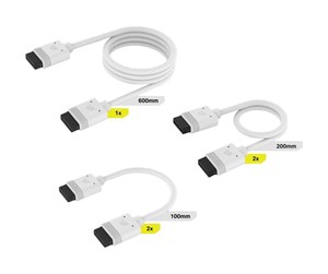 Kabinett-tilbehør - Corsair iCUE LINK Cable Kit - White - CL-9011126-WW