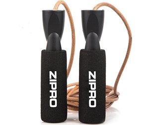 Sport & Fitness - Zipro Jumping rope with leather rope - 5901793678696