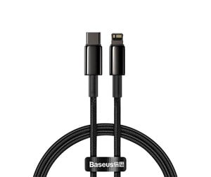 USB - Baseus Tungsten Gold Cable Type-C to iP PD 20W 1m (black) - CATLWJ-01