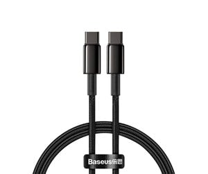 USB - Baseus Tungsten Gold Cable Type-C to Type-C 100W 2m (black) - CATWJ-A01