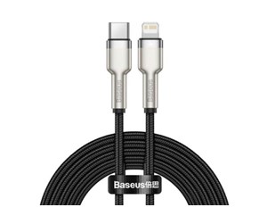 USB - Baseus USB-C cable for Lightning  Cafule PD 20W 1m (black) - CATLJK-A01