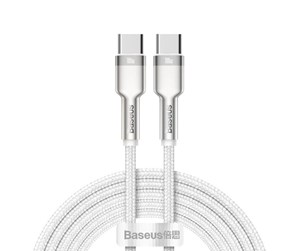 USB - Baseus Cable USB-C to USB-C  Cafule 100W 2m (white) - CATJK-D02