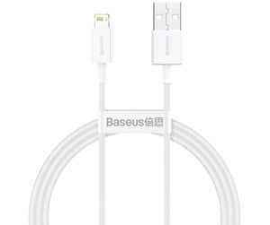 USB - Baseus Superior Series Cable USB to Lightning 2.4A 1m (white) - CALYS-A02