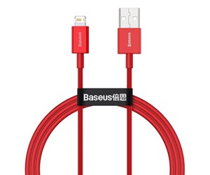 USB - Baseus Superior Series Cable USB to iP 2.4A 1m (red) - CALYS-A09