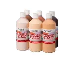 Kreative leker - Creall School paint set Colors of the World 6x500ml - 30060