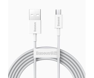 USB - Baseus Superior Series Cable USB to micro USB 2A 2m (white) - CAMYS-A02