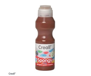 Kreative leker - Creall Spongy Paint Pen Brown 70ml - 35019