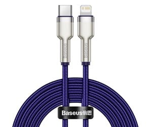 USB - Baseus Cafule Series USB-C cable for Lightning 20W 2m (purple) - CATLJK-B05