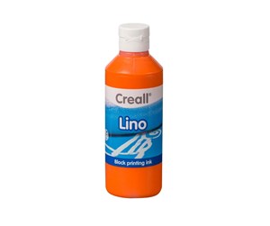 Kreative leker - Creall Lino Blockprint Paint Orange 250ml - 37002