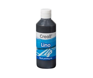 Kreative leker - Creall Lino Blockprint Paint Black 250ml - 37009