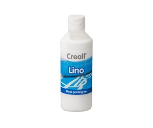 Kreative leker - Creall Lino Blockprint Paint White 250ml - 37010