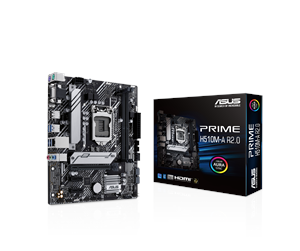 Hovedkort - ASUS PRIME H510M-A R2.0 Hovedkort - Intel H470 - Intel LGA1200 socket - DDR4 RAM - Micro-ATX - 90MB1FP0-M0EAY0