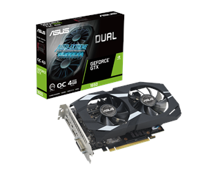 Grafikkort - ASUS GeForce GTX 1650 DUAL OC EVO - 4GB GDDR6 RAM - Grafikkort - 90YV0EZD-M0NA00