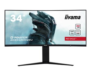 Skjerm - 34" iiyama G-MASTER Red Eagle - 3440x1440 - 180Hz - VA - GCB3480WQSU-B1