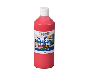 Kreative leker - Creall Window Paint Red 500ml - 20023