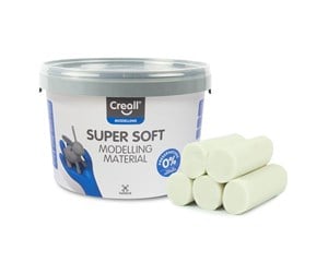 Kreative leker - Creall Supersoft clay White 1750gr. - 25015