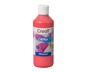 Kreative leker - Creall Glitter Paint Red 250ml - 01205