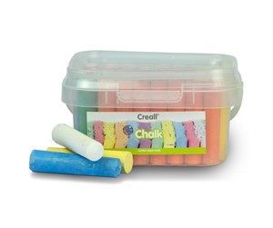 Utendørsleker - Creall Sidewalk Chalk 50pcs. - 06000