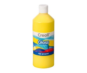 Kreative leker - Creall Gloss Gloss Paint Yellow 500ml - 01271