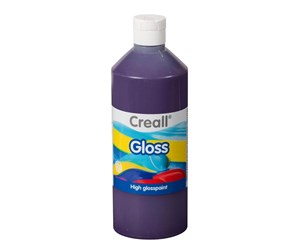 Kreative leker - Creall Gloss Gloss Paint Purple 500ml - 01274