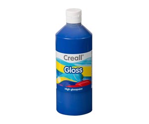 Kreative leker - Creall Gloss Gloss Paint Blue 500ml - 01275