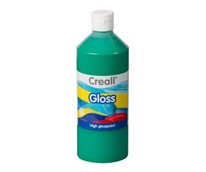 Kreative leker - Creall Gloss Gloss Paint Green 500ml - 01276