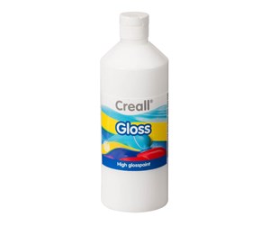 Kreative leker - Creall Gloss Gloss Paint White 500ml - 01278