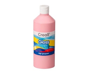 Kreative leker - Creall Gloss Gloss Paint Pink 500ml - 01280