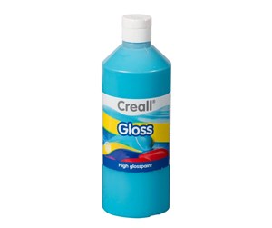 Kreative leker - Creall Gloss Gloss Paint Turquoise 500ml - 01282