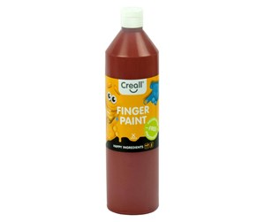 Kreative leker - Creall Finger Paint Preservative Free Brown 750ml - 07806