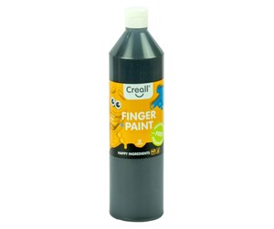 Kreative leker - Creall Finger Paint Preservative Free Black 750ml - 07808