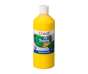 Kreative leker - Creall Transparent Paint Yellow 500ml - 23021