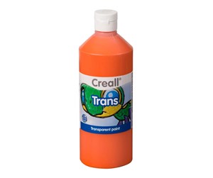 Kreative leker - Creall Transparent Paint Orange 500ml - 23022