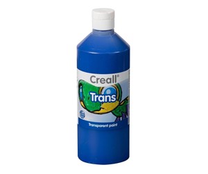 Kreative leker - Creall Transparent Paint Blue 500ml - 23025