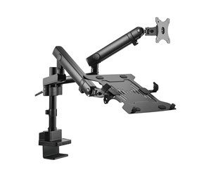 Veggmontering, AV-braketter & AV-møbler - Gembird MA-DA3-02 mounting kit - adjustable arm - for monitor / notebook Up to 32" (monitor) / up to 15.6" (notebook) 100 x 100 mm - MA-DA3-02