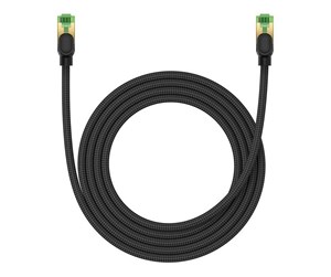 Nettverkskabel - Braided Ethernet cat.8 RJ45 40Gbps 2m (black) - B0013320C111-03