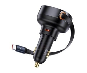 Strømkabel (ekstern) - Baseus Enjoyment Pro with cable USB-C 60W (Black) - C00057802111-01