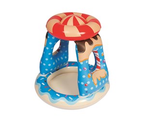 Basseng - Bestway Candyville Toddler Inflatable Paddling Pool with Sunshade - 52270