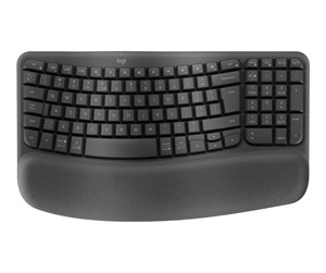 Tastatur - Logitech Wave Keys - Graphite - Tastatur - US Internasjonal - Grå - 920-012304