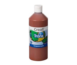 Kreative leker - Creall Transparent Paint Brown 500ml - 23027